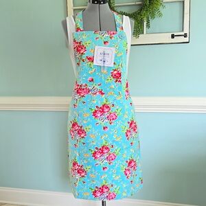 April Cornell Floral Shabby Chic Apron Flowers New with tags